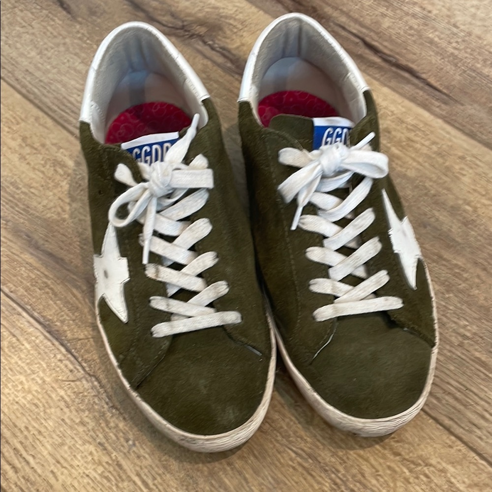 Women’s Green and White Sneakers